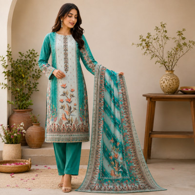 Sabuj Maya Unstitched 3-Piece