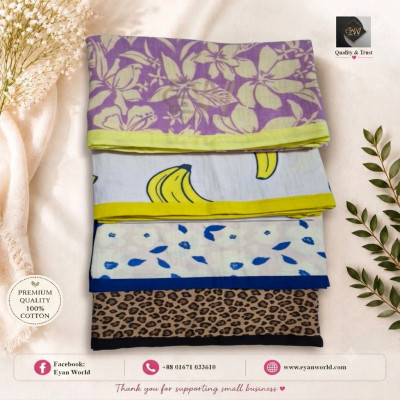 Premium Muslin Baby Katha - 4 Pcs Combo